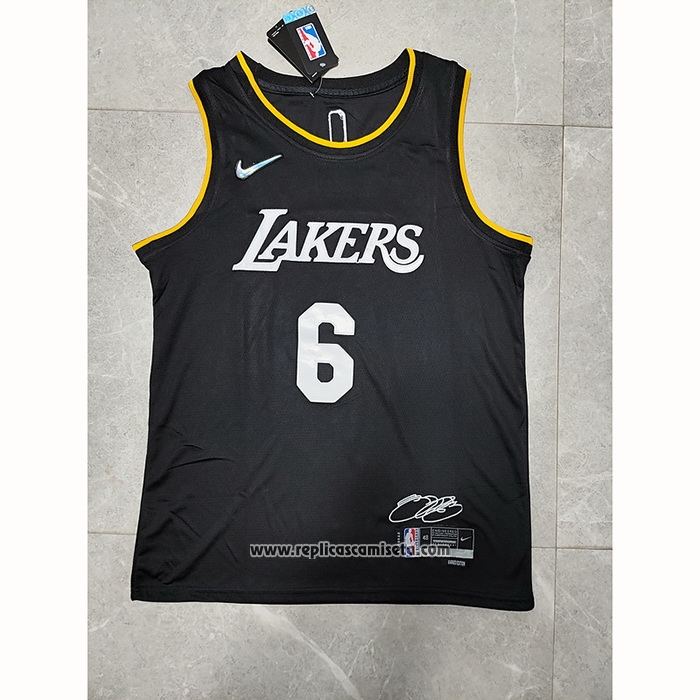 Camiseta Los Angeles Lakers LeBron James 6 Select Series 2022 Negro